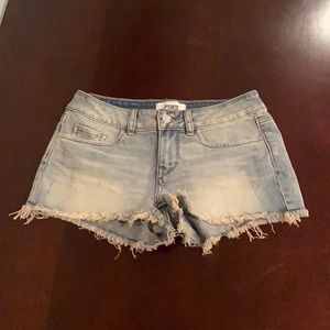 Light Wash Jean Shorts